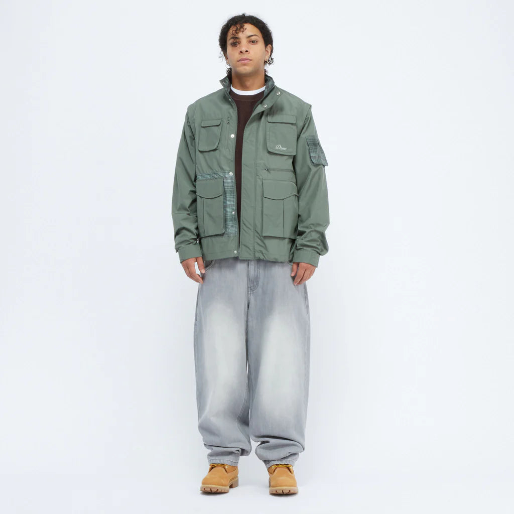 Dime - Fishing Zip-Off Jacket Olive