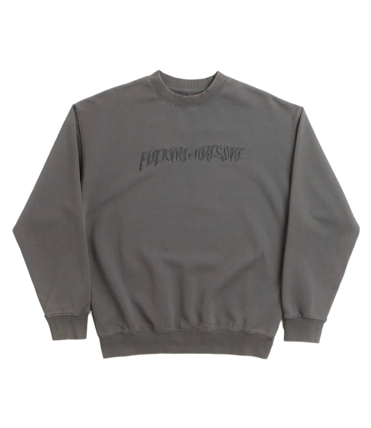 Fucking Awesome - Distressed Stamp Crew Faded Black
