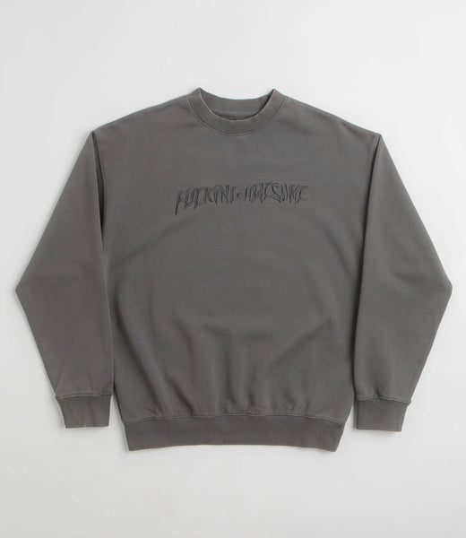 Fucking Awesome - Distressed Stamp Crew ~ Black