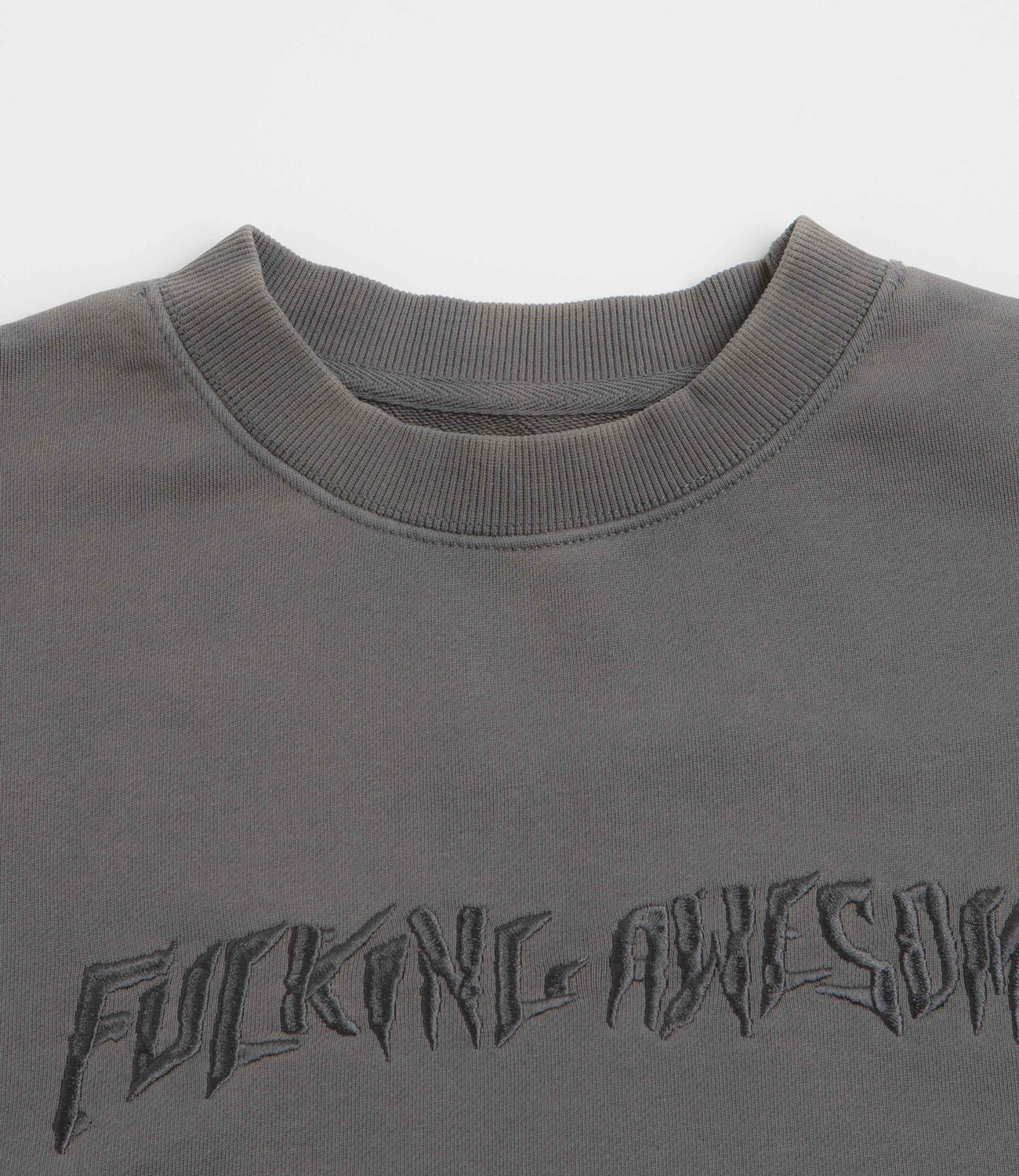 Fucking Awesome - Distressed Stamp Crew Faded Black