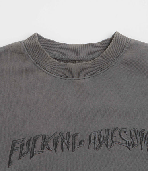 Fucking Awesome - Distressed Stamp Crew ~ Black