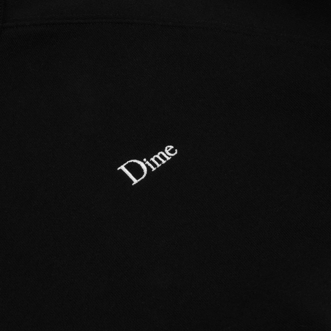 Dime - Classic Small Logo Zip Hoodie Black-2