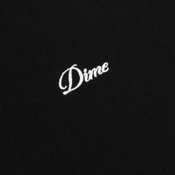 Dime - Cursive Small Logo Hoodie Black