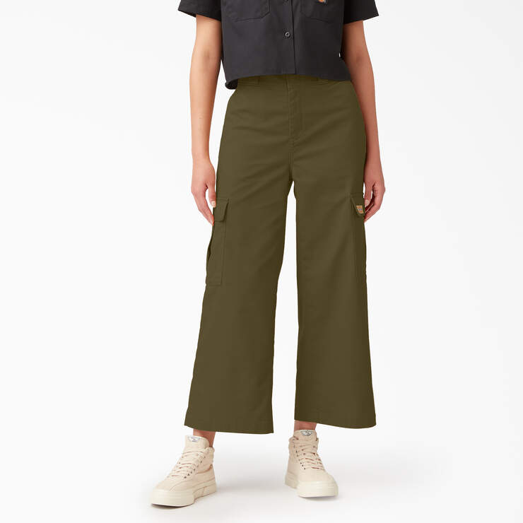 Dickies - W Twill Crop Cargo Pant Green