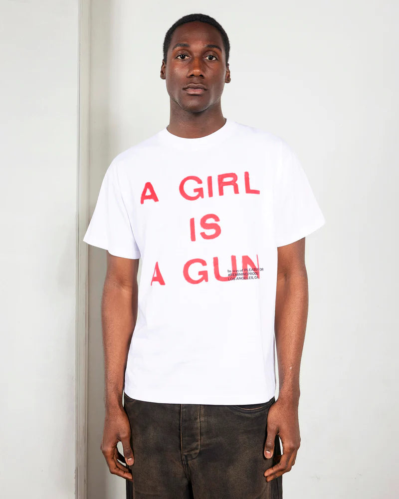 Pleasures - Girl is a Gun T-Shirt White