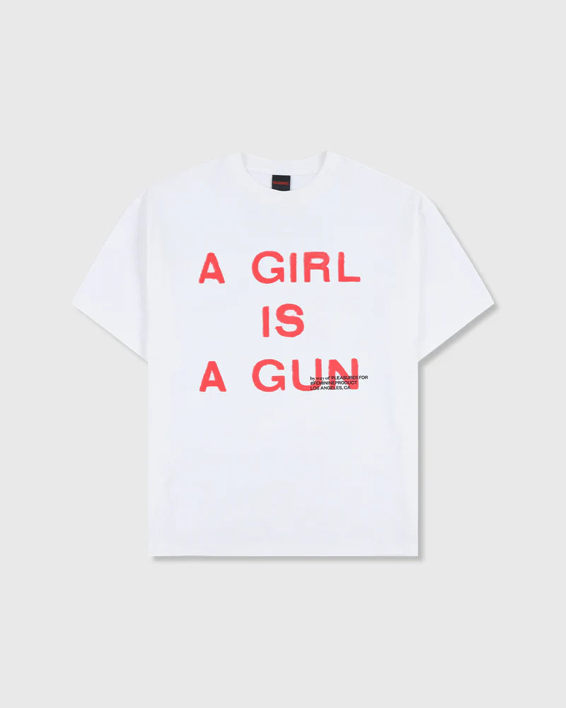 Pleasures - Girl is a Gun T-Shirt White