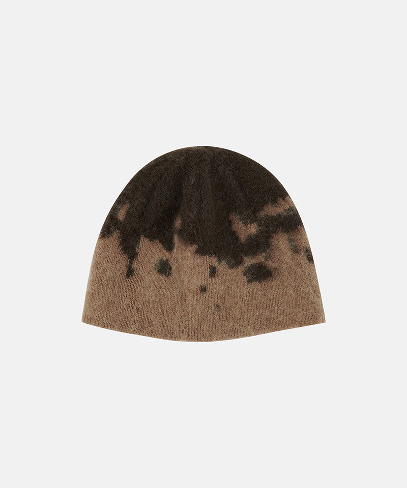 Gramicci - Mohair Splatter Beanie Taupe-1