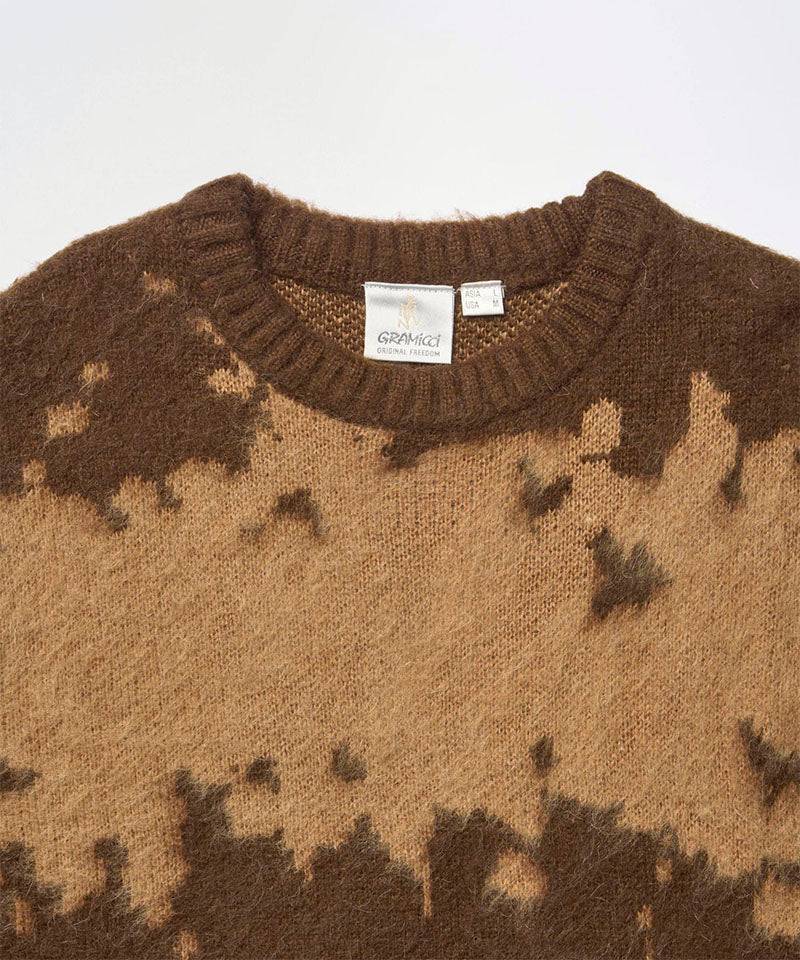 Gramicci - Mohair Splatter Sweater Taupe-2