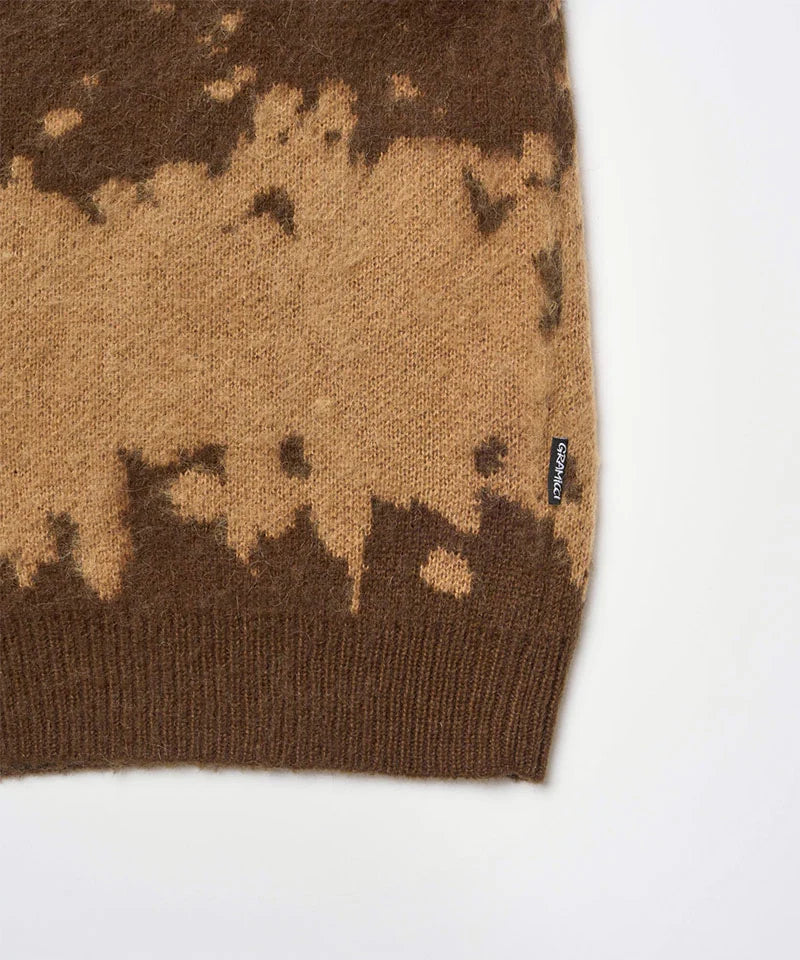 Gramicci - Mohair Splatter Sweater Taupe-3