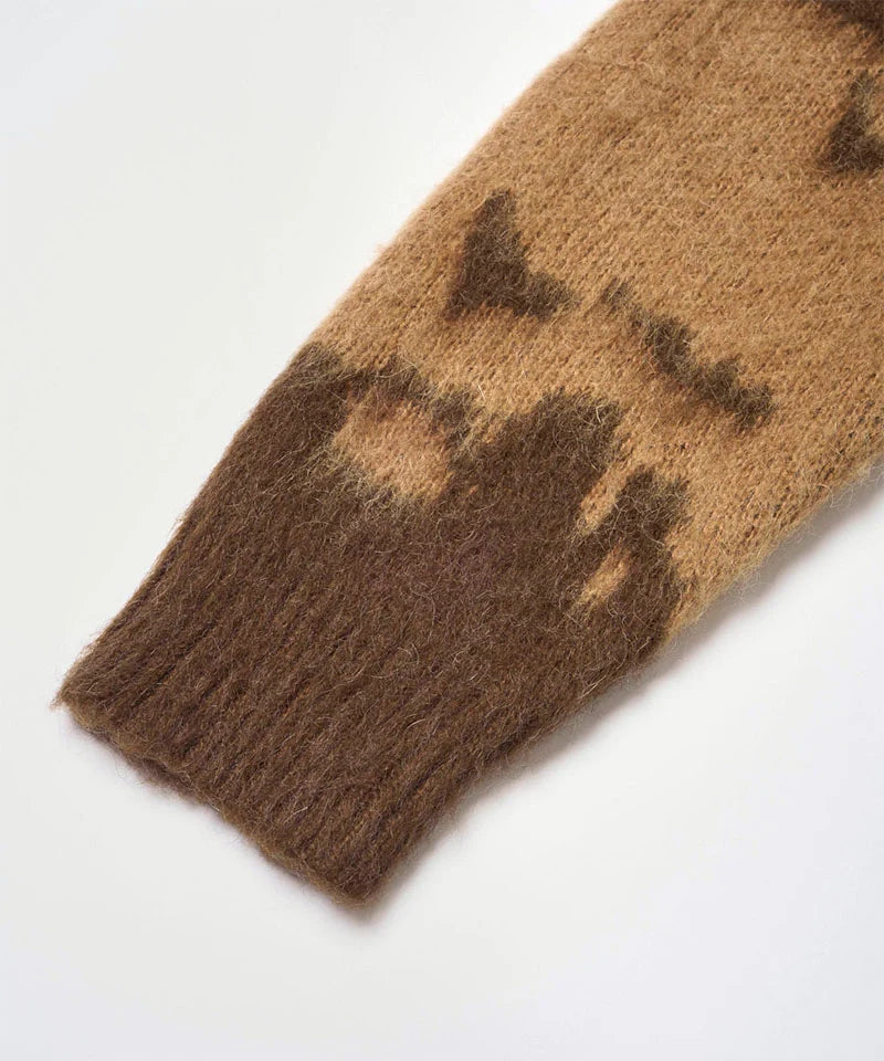 Gramicci - Mohair Splatter Sweater Taupe-4