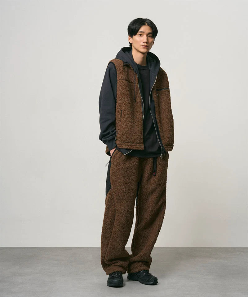 Gramicci - Reversible Sherpa Pant Dark Brown/Black-3