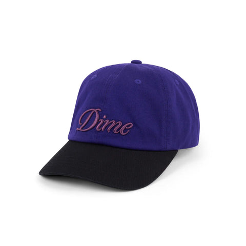 Dime - Cursive Low Pro Hat ~ Purple/Black