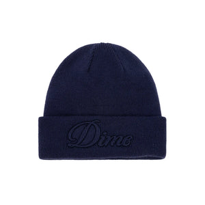Dime - Cursive Fold Beanie Navy