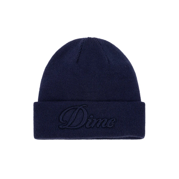 Dime - Cursive Fold Beanie Navy