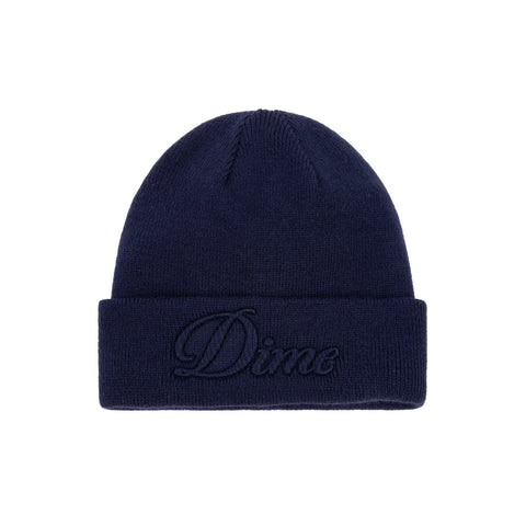 Dime - Cursive Fold Beanie Navy