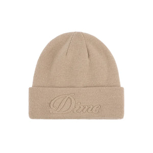 Dime - Cursive Fold Beanie Tan