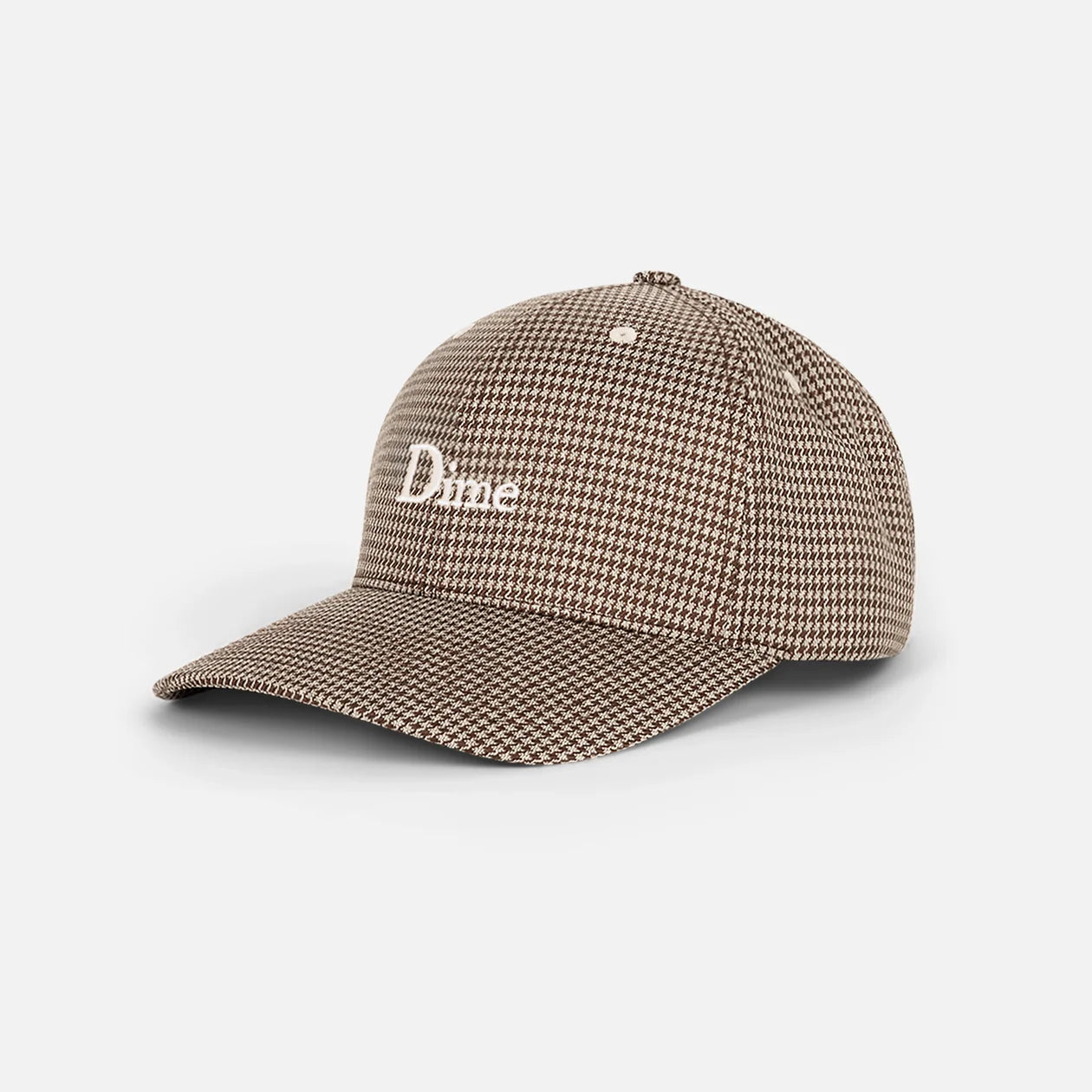 Dime - Classic Houndstooth Low Pro Cap Camel-1
