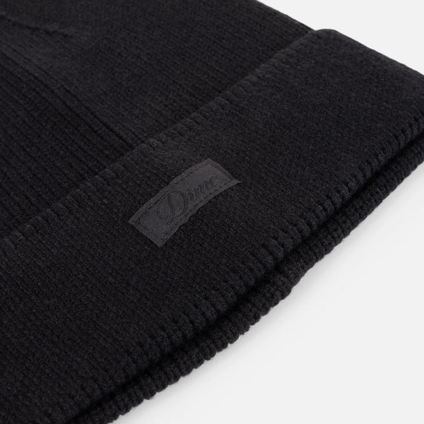 Dime - Cursive Rib Beanie Black