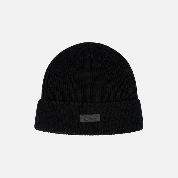 Dime - Cursive Rib Beanie Black