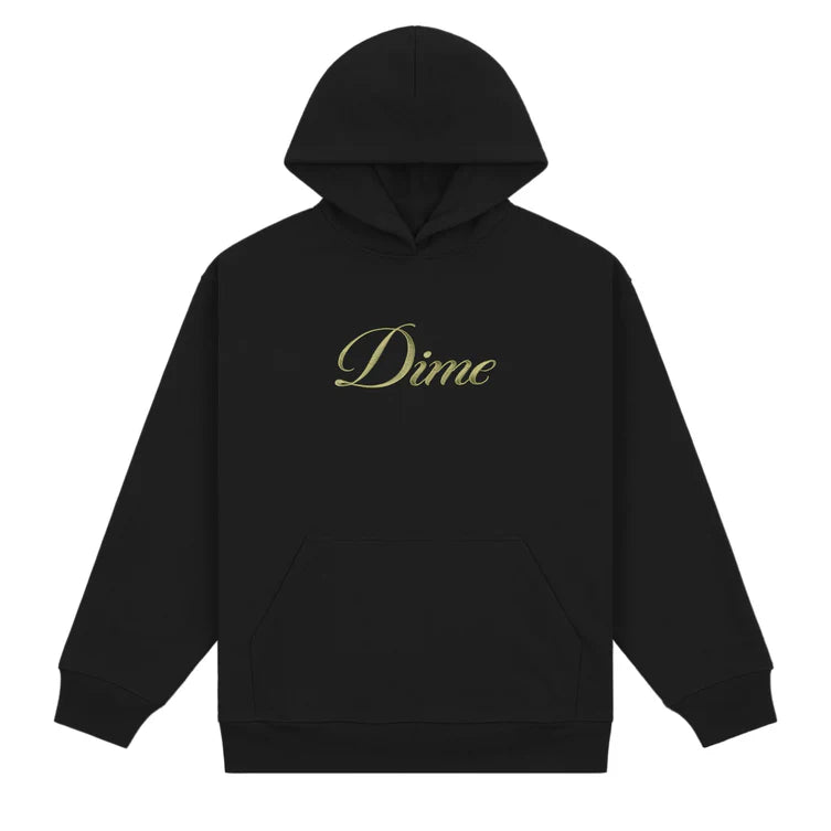 Dime - Cursive Hoodie Black/Green