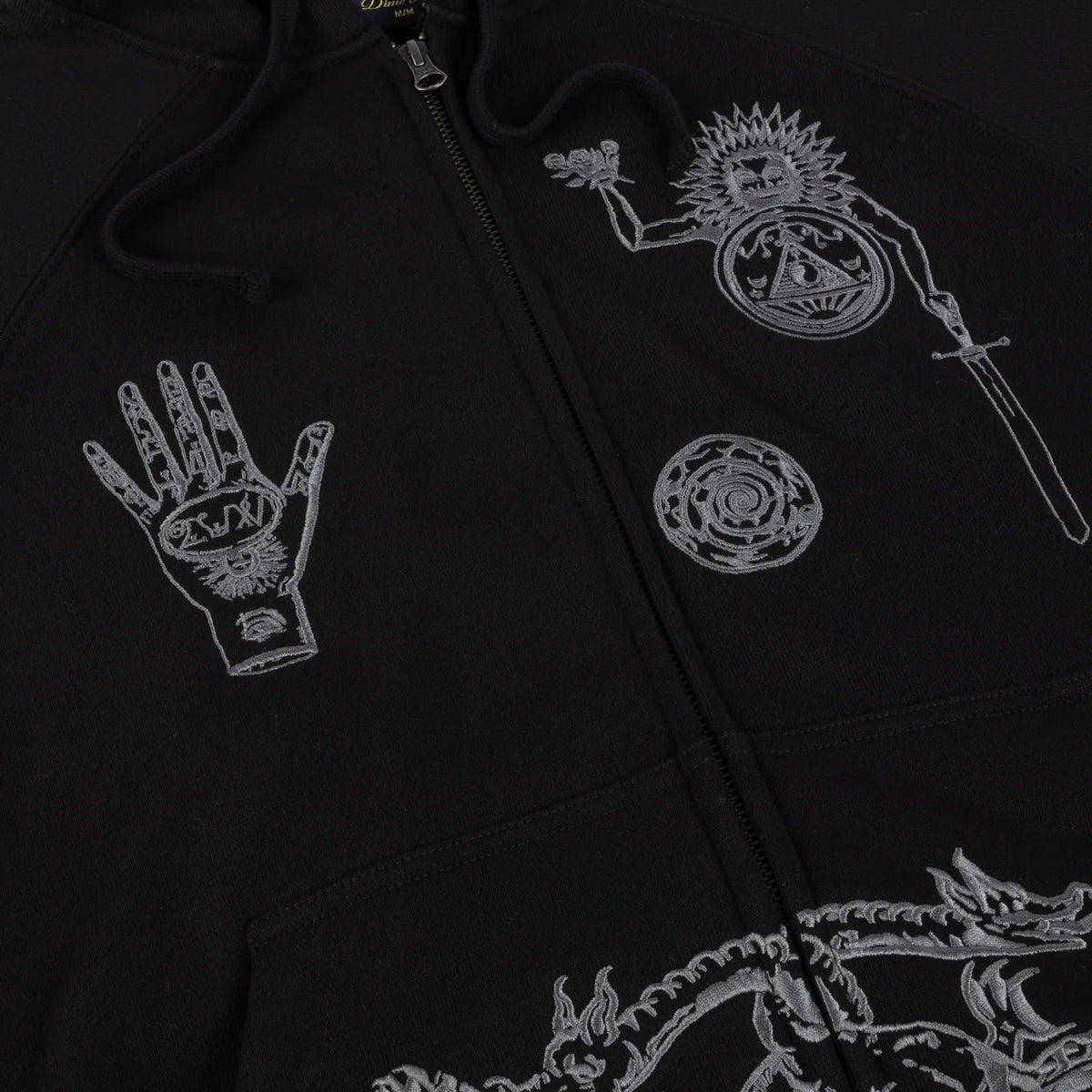 Dime - Sigil Zip Hoodie Black