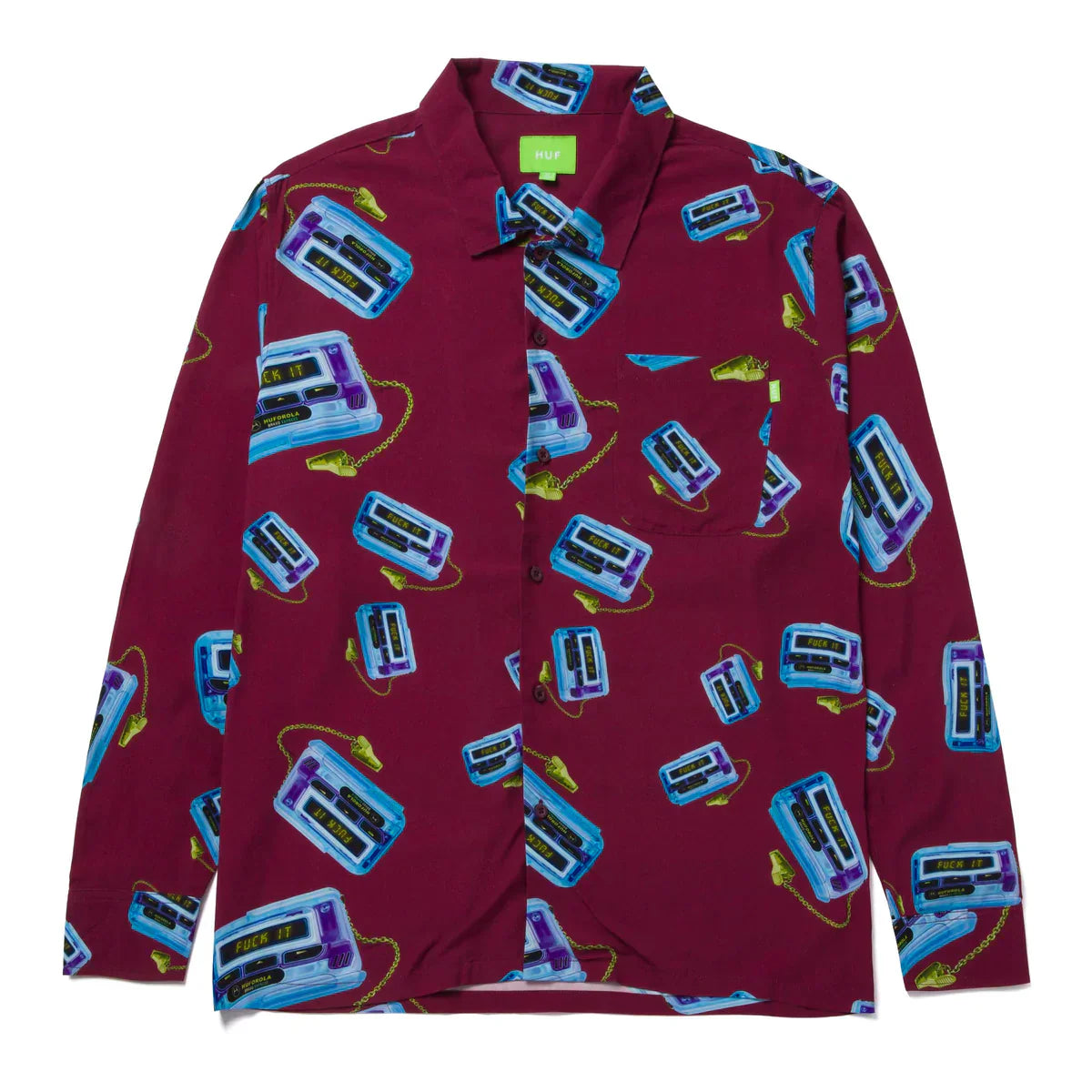 HUF - Huforola Long Sleeve Shirt Wine