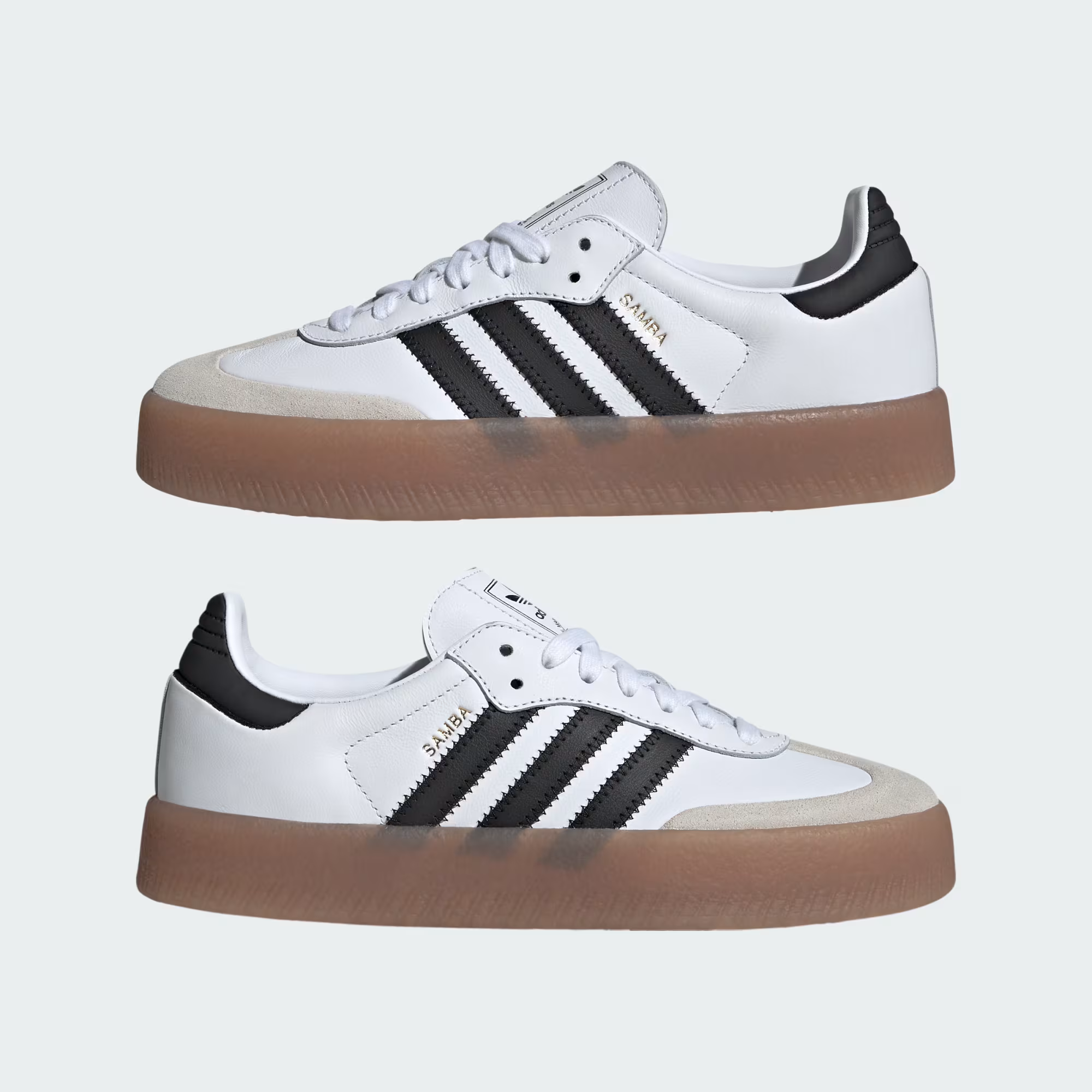Adidas - W Sambae Cloud White/Core Black/Gold Metallic