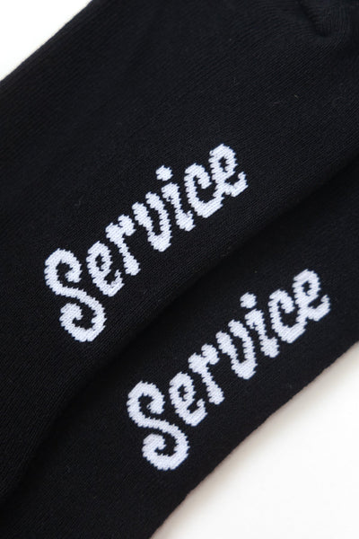 Service Works - Knife & Fork Socks in Black