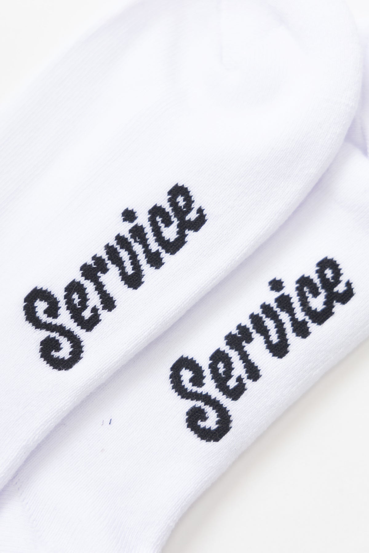 Service Works - Knife & Fork Socks in White