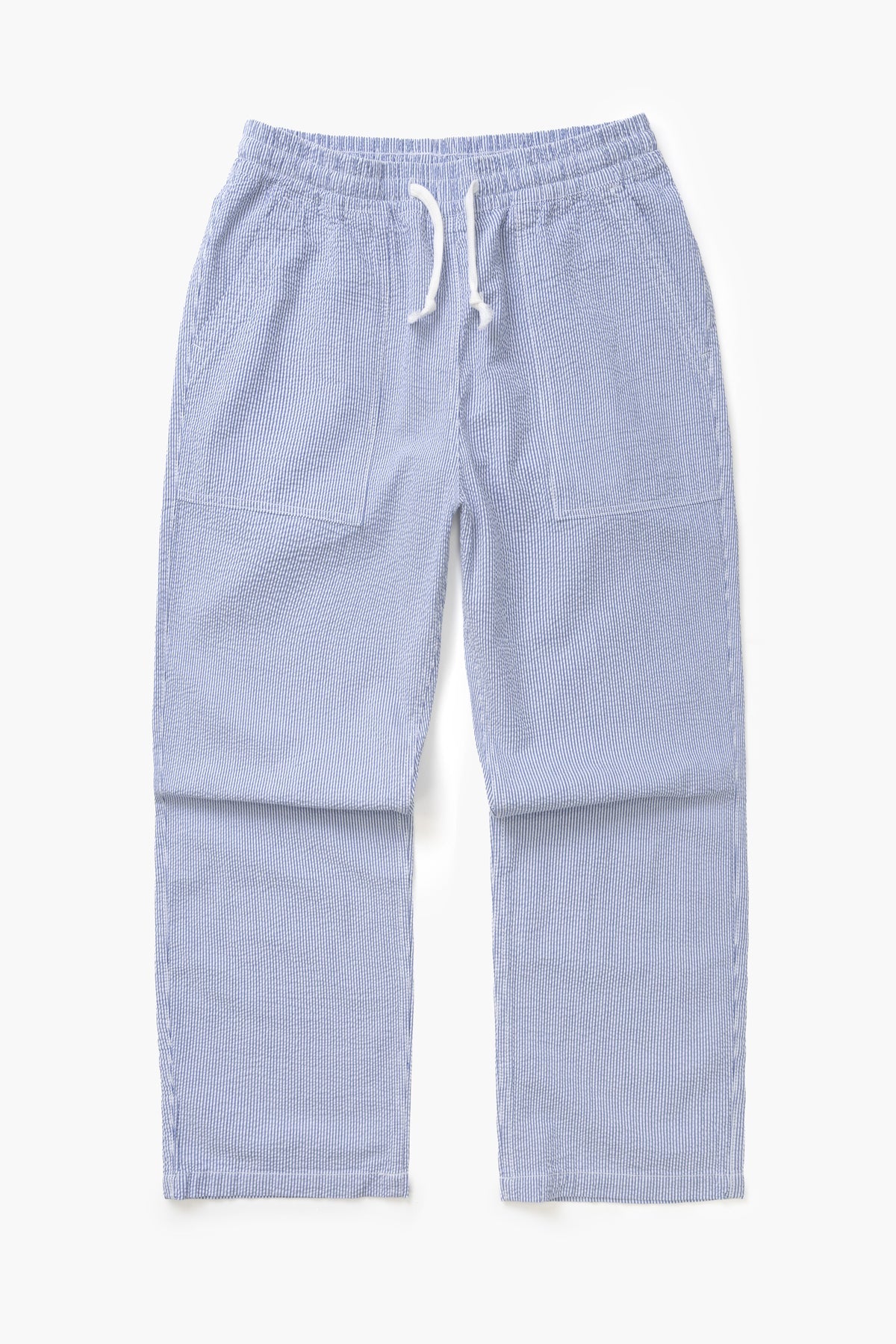 Service Works - Seersucker Chef Pants in Navy Stripe