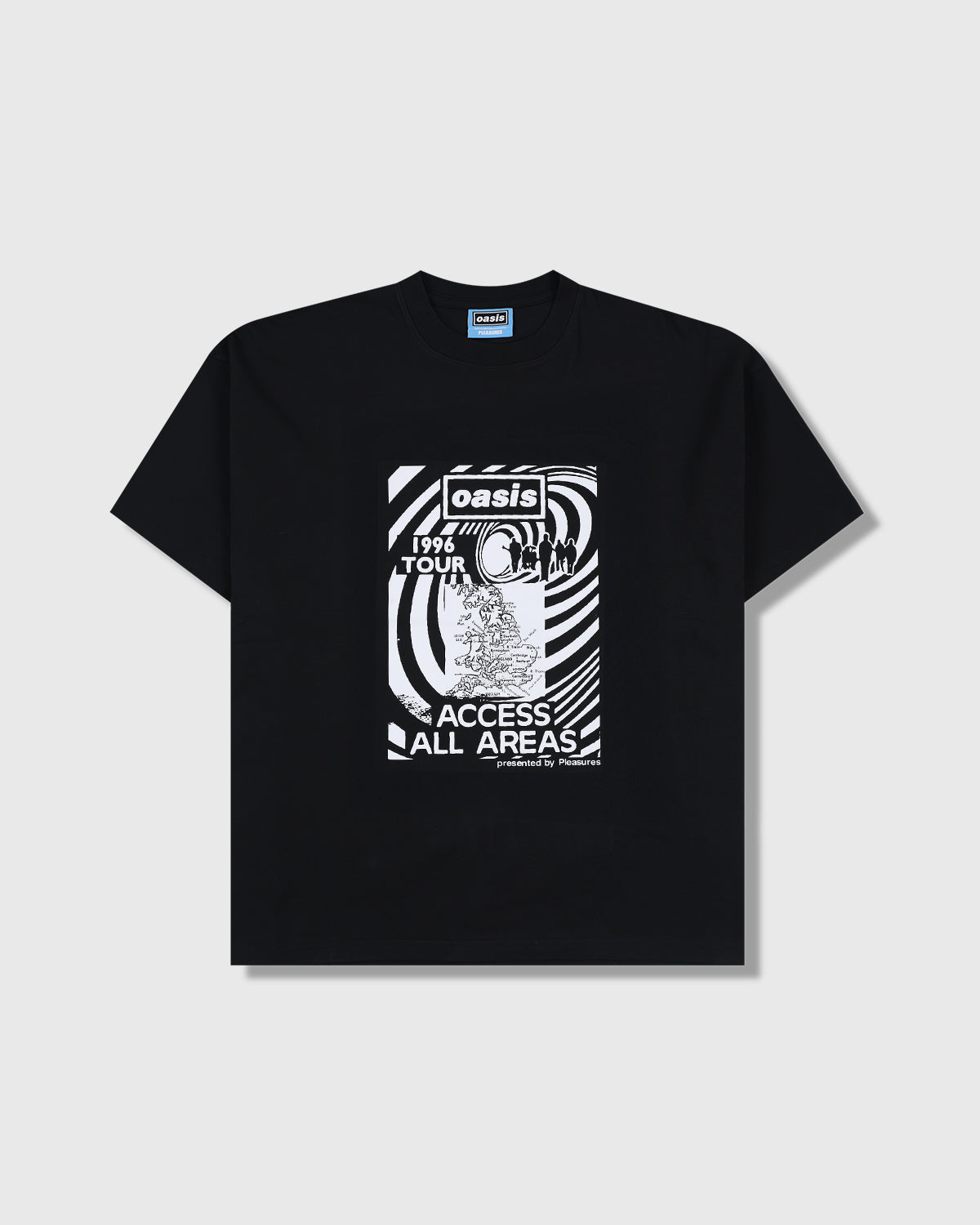 Pleasures x Oasis - All Access T-Shirt Black