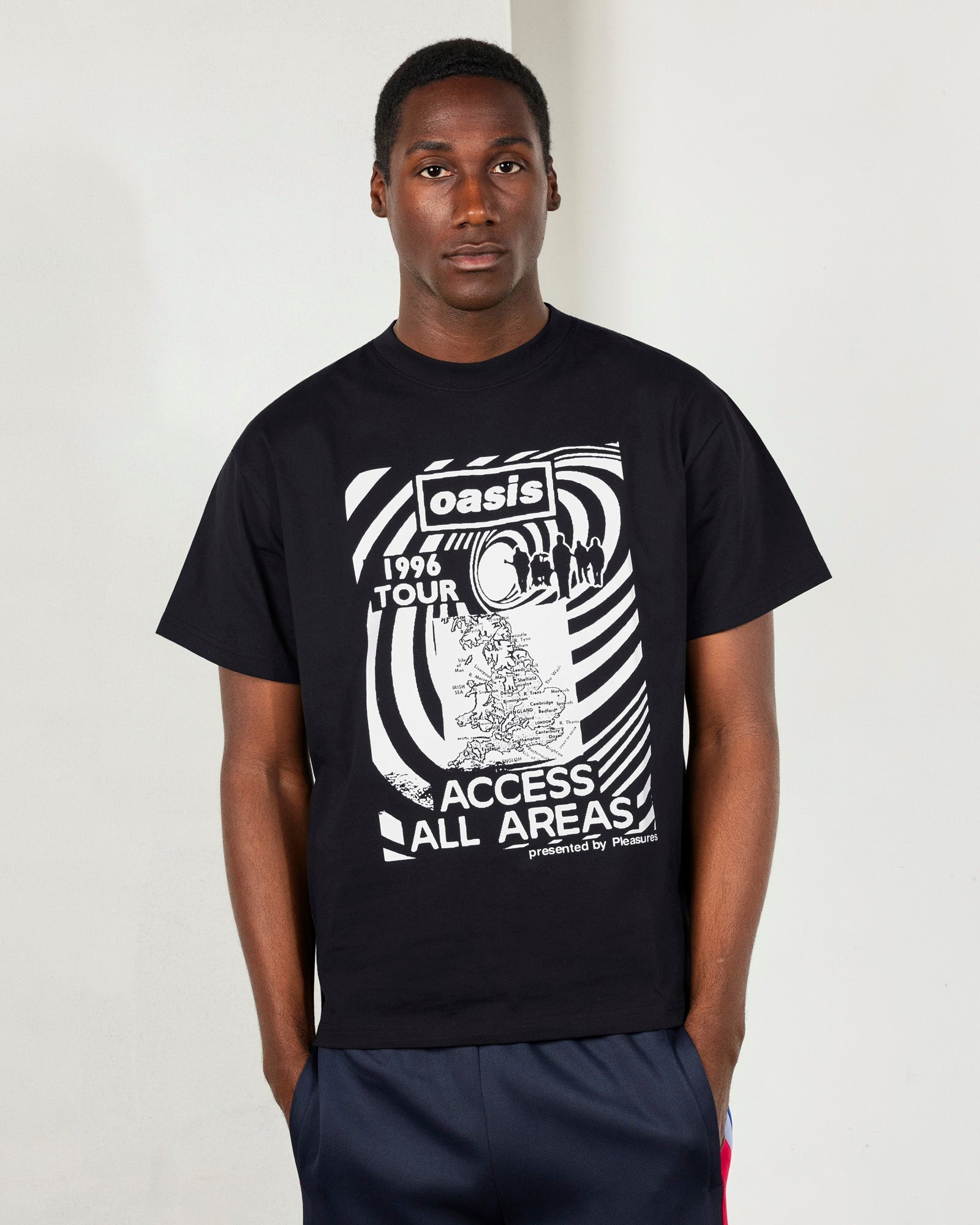Pleasures x Oasis - All Access T-Shirt Black