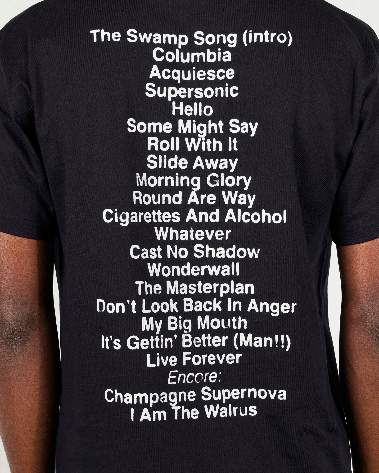 Pleasures x Oasis - All Access T-Shirt Black