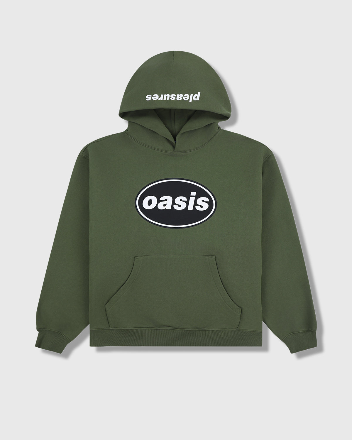 Pleasures x Oasis - Knebworth Hoodie Olive