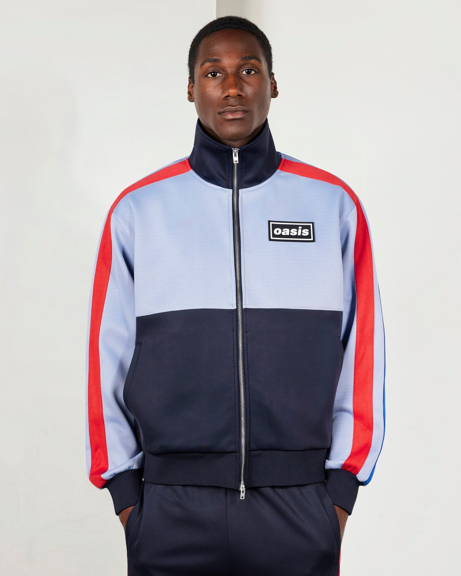 Pleasures x Oasis - Forever Track Jacket Powder Blue-3