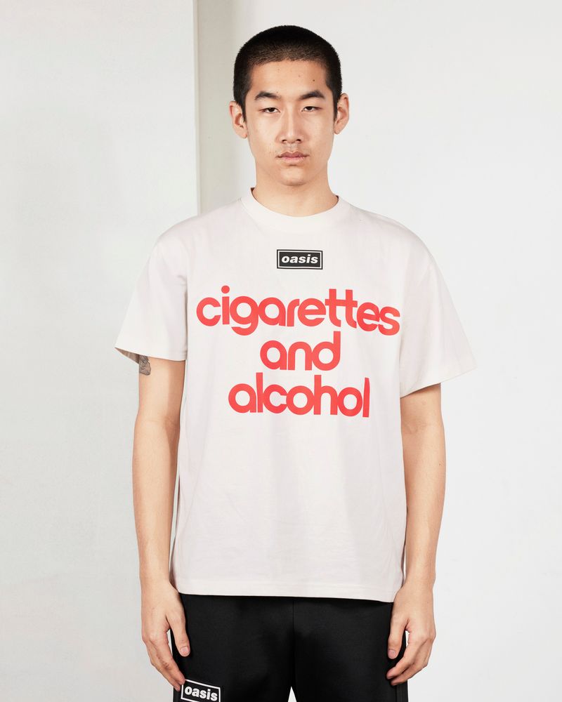 Pleasures x Oasis - Nordique T-shirt Vintage White-3