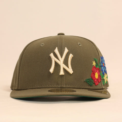 New Era - New York Yankees Hat ~ Tonal Floral/Olive