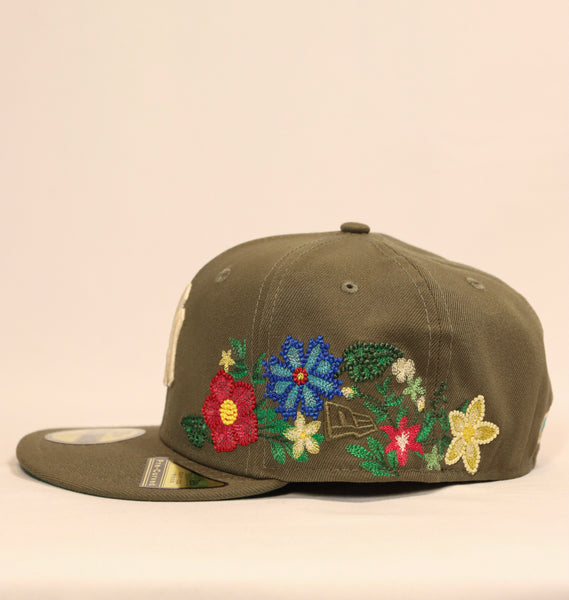New Era - New York Yankees Hat ~ Tonal Floral/Olive
