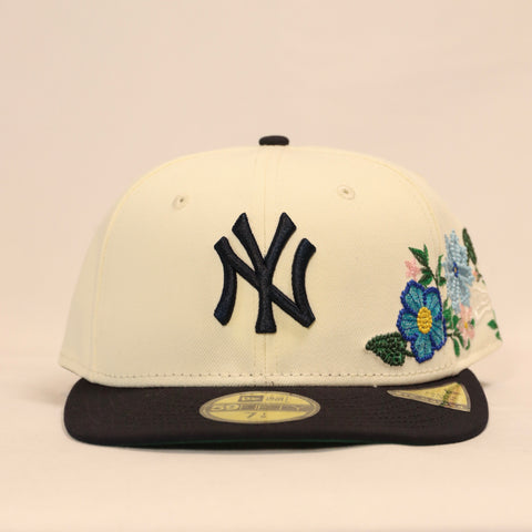 New Era - New York Yankees Hat ~ Tonal Floral/Cream/Black