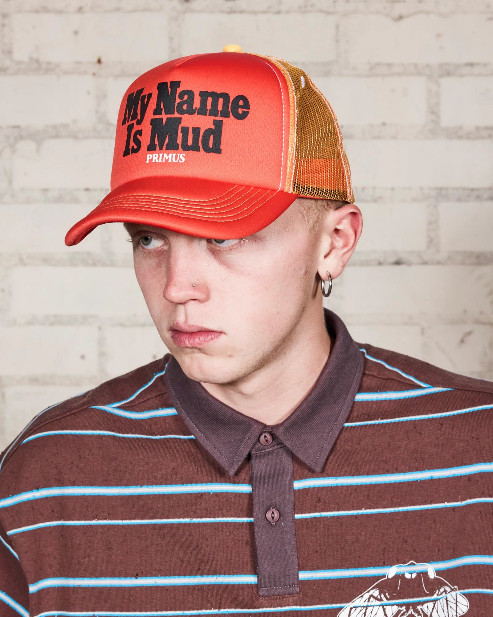 Pleasures x Primus - Mud Trucker Hat Orange-3