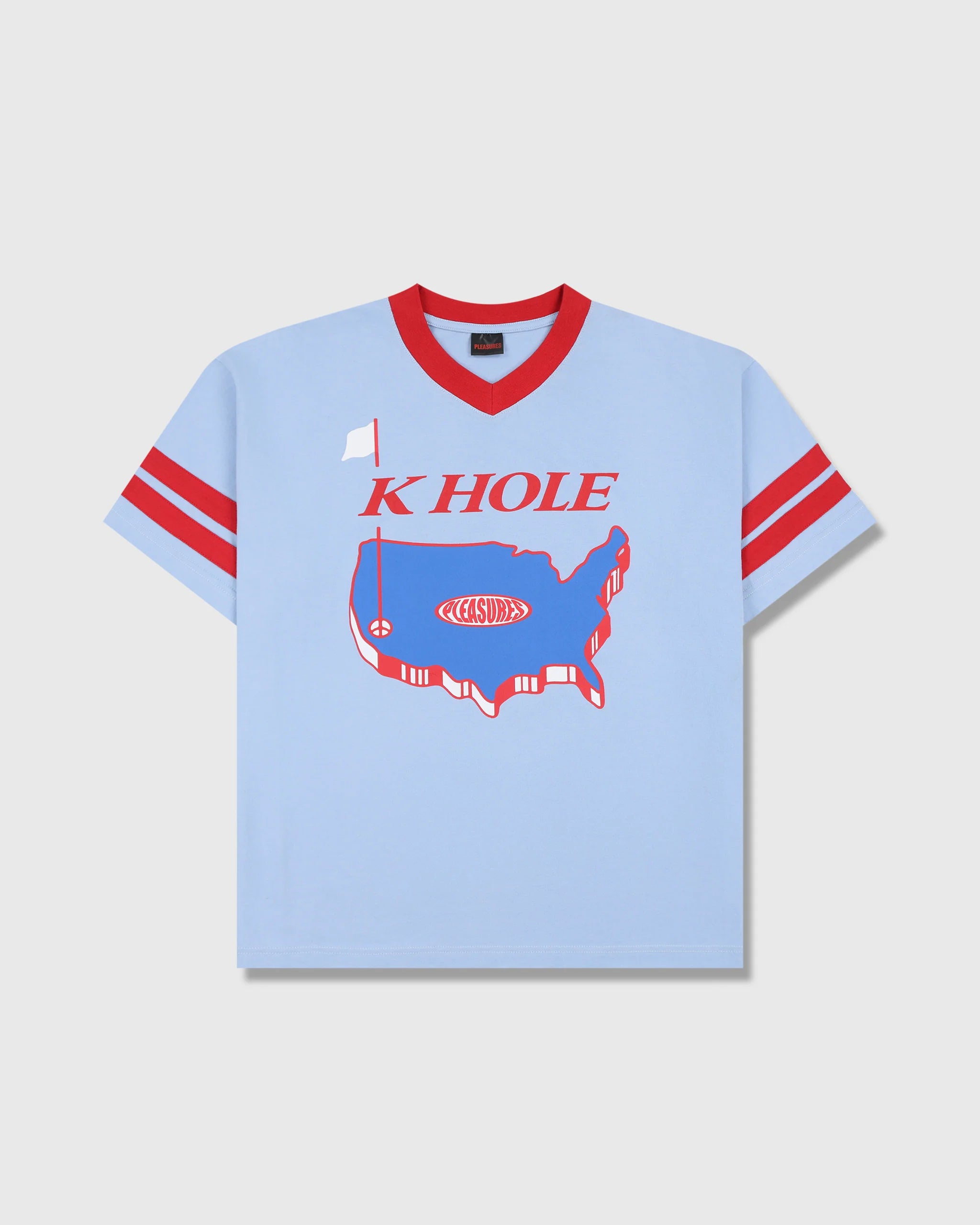Pleasures x Primus - Hole V-Neck Jersey Blue