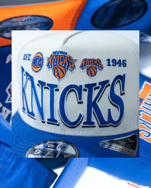 New Era - New York Knicks 9FIFTY Hat Cream/Blue