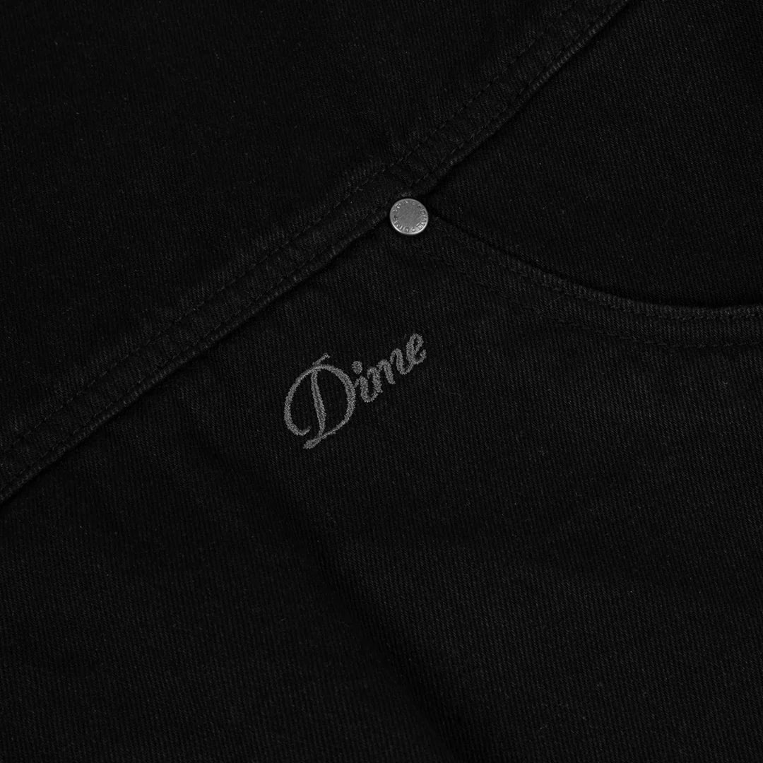 Dime - Hooded Denim Jacket Black