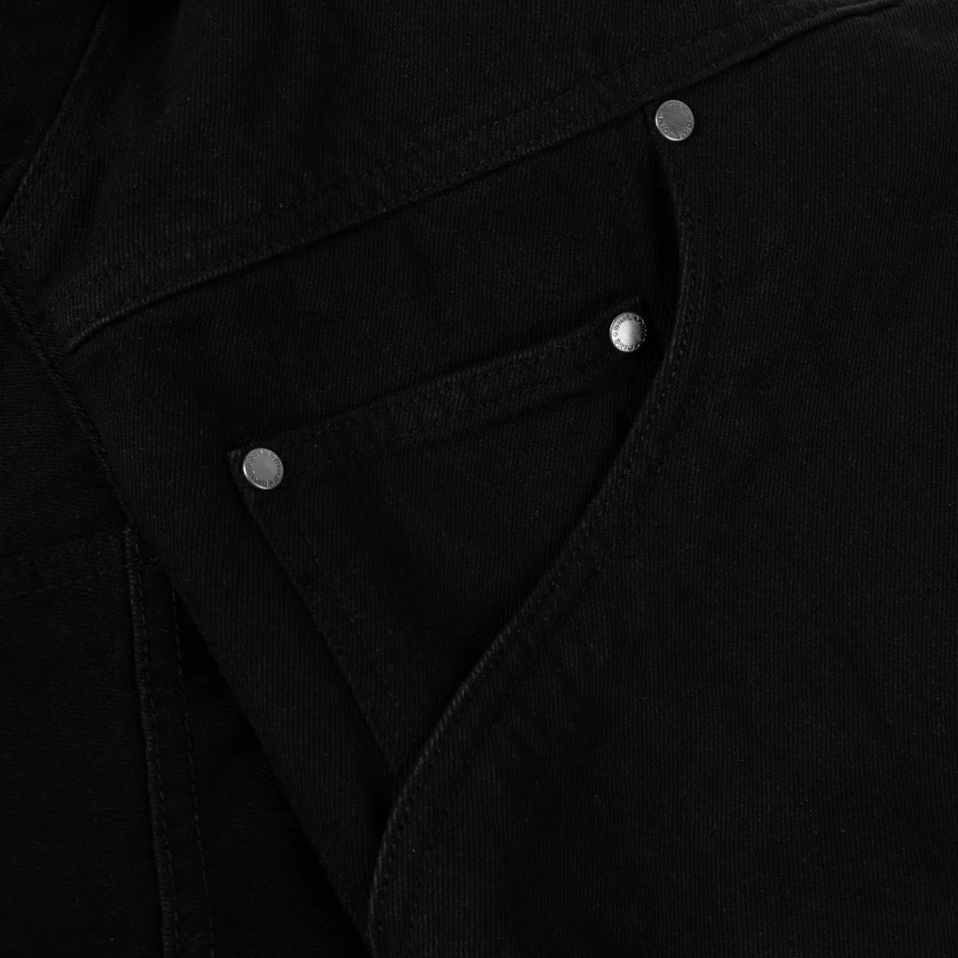 Dime - Hooded Denim Jacket Black