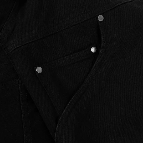 Dime - Hooded Denim Jacket Black