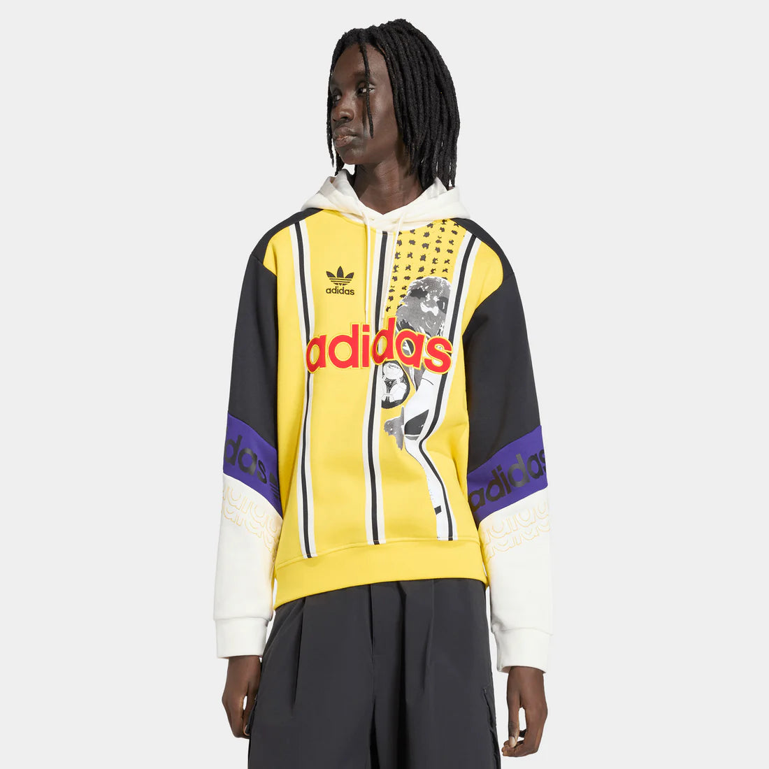 Adidas - Archive Football Graphic Hoodie Yellow