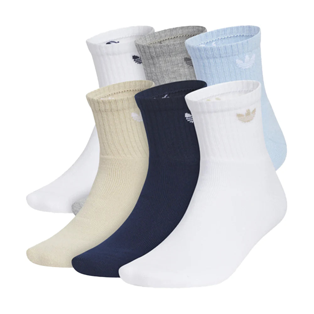 Adidas - Originals Trefoil 2.0 Quarter Socks (6 Pairs) Multi