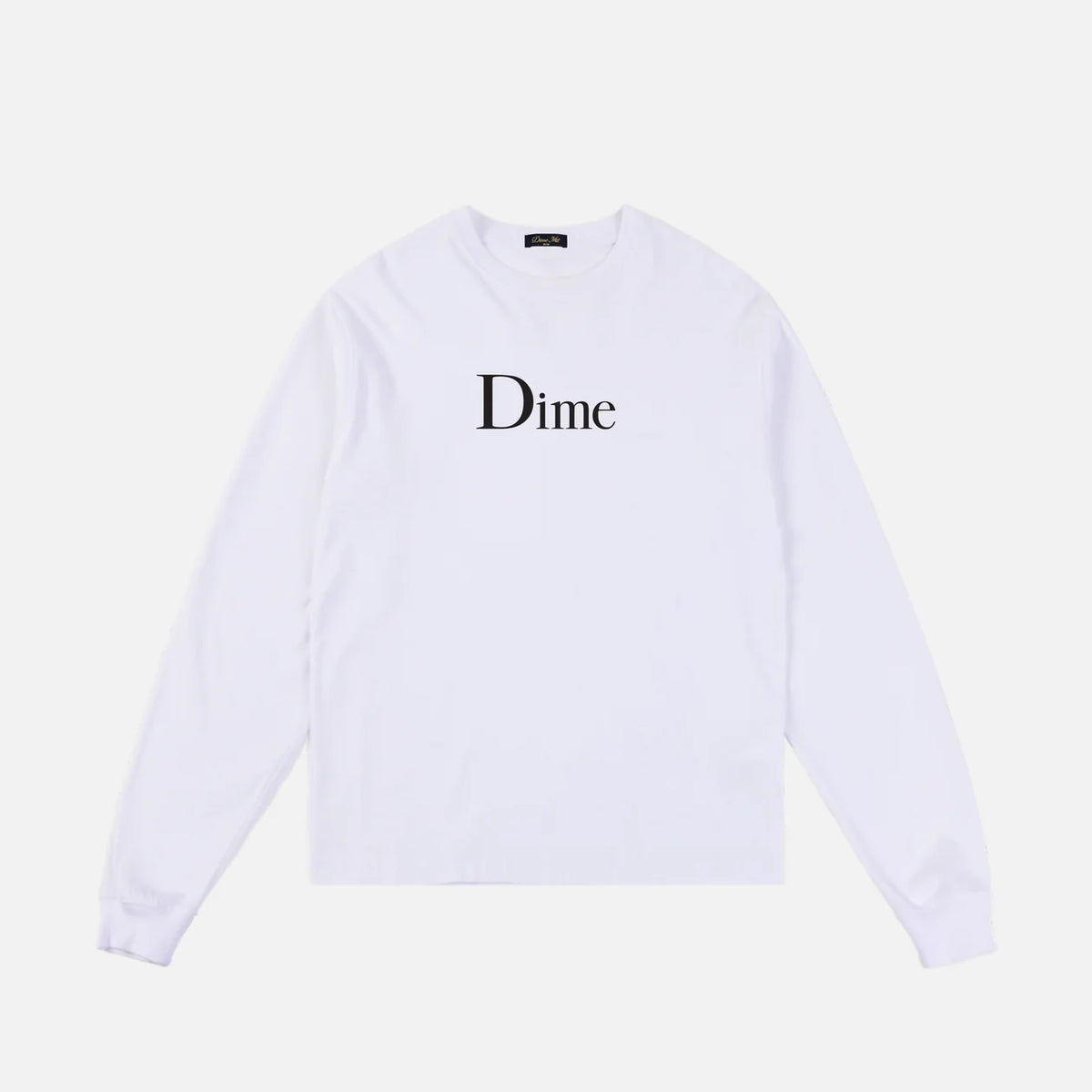 Dime - Classic Big Logo Long Sleeve T-Shirt White-1