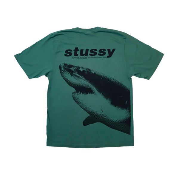 Stussy - Shark Pigment Dyed T-Shirt Green