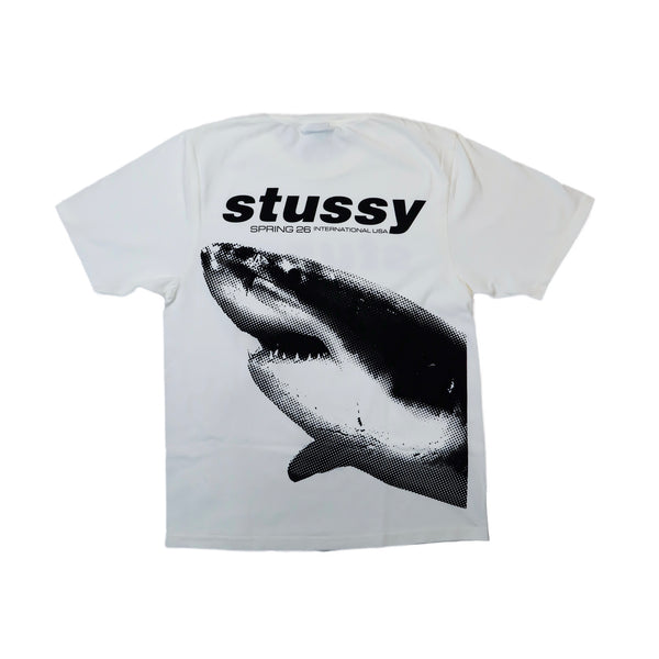 Stussy - Shark Pigment Dyed T-Shirt White